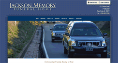 Desktop Screenshot of jacksonmemoryfuneralhomeinc.com
